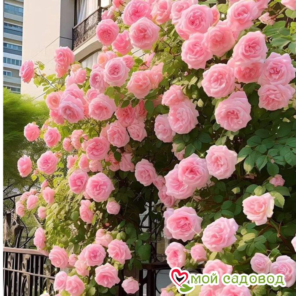 Роза плетистая Кристалл Трэил