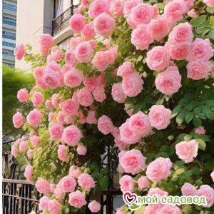 Роза плетистая Кристалл Трэил